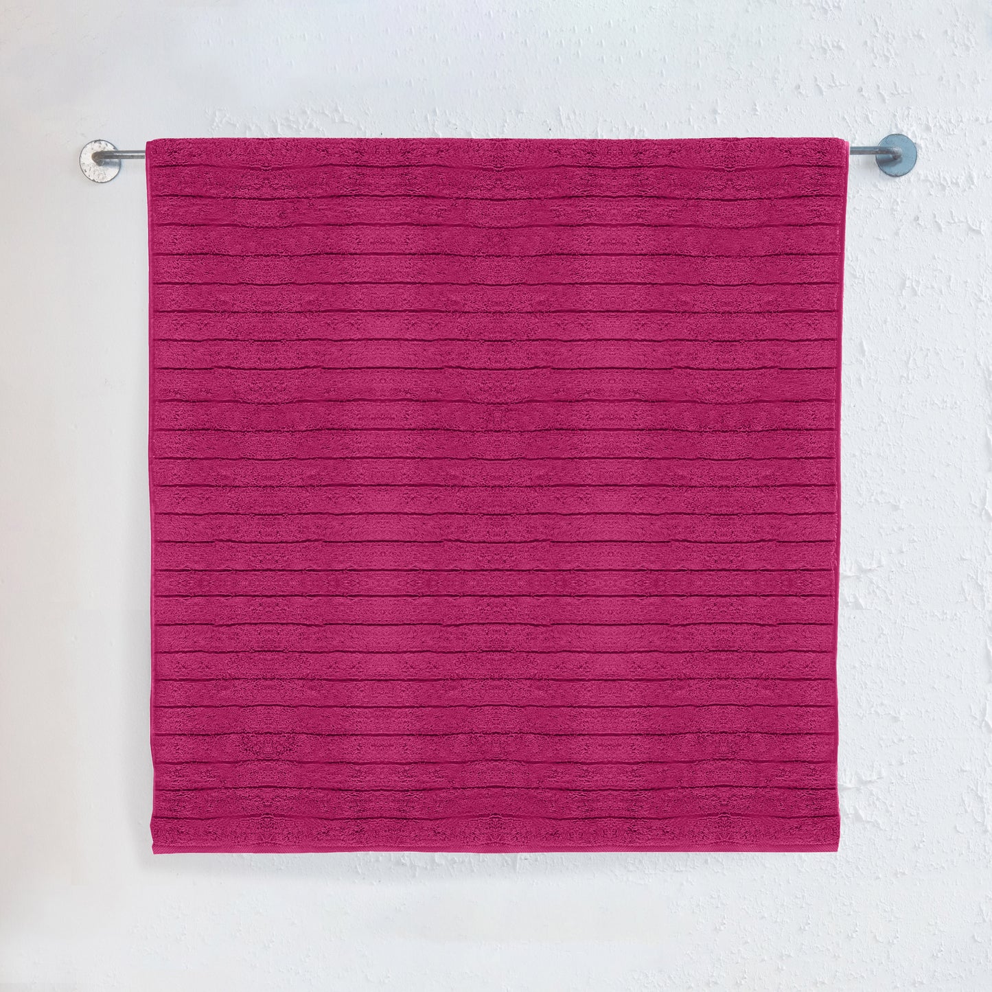 Elegant Comfort 1-Piece Premium Turkish Cotton Corduroy Stripe Jumbo Towel, 35x 70 inch