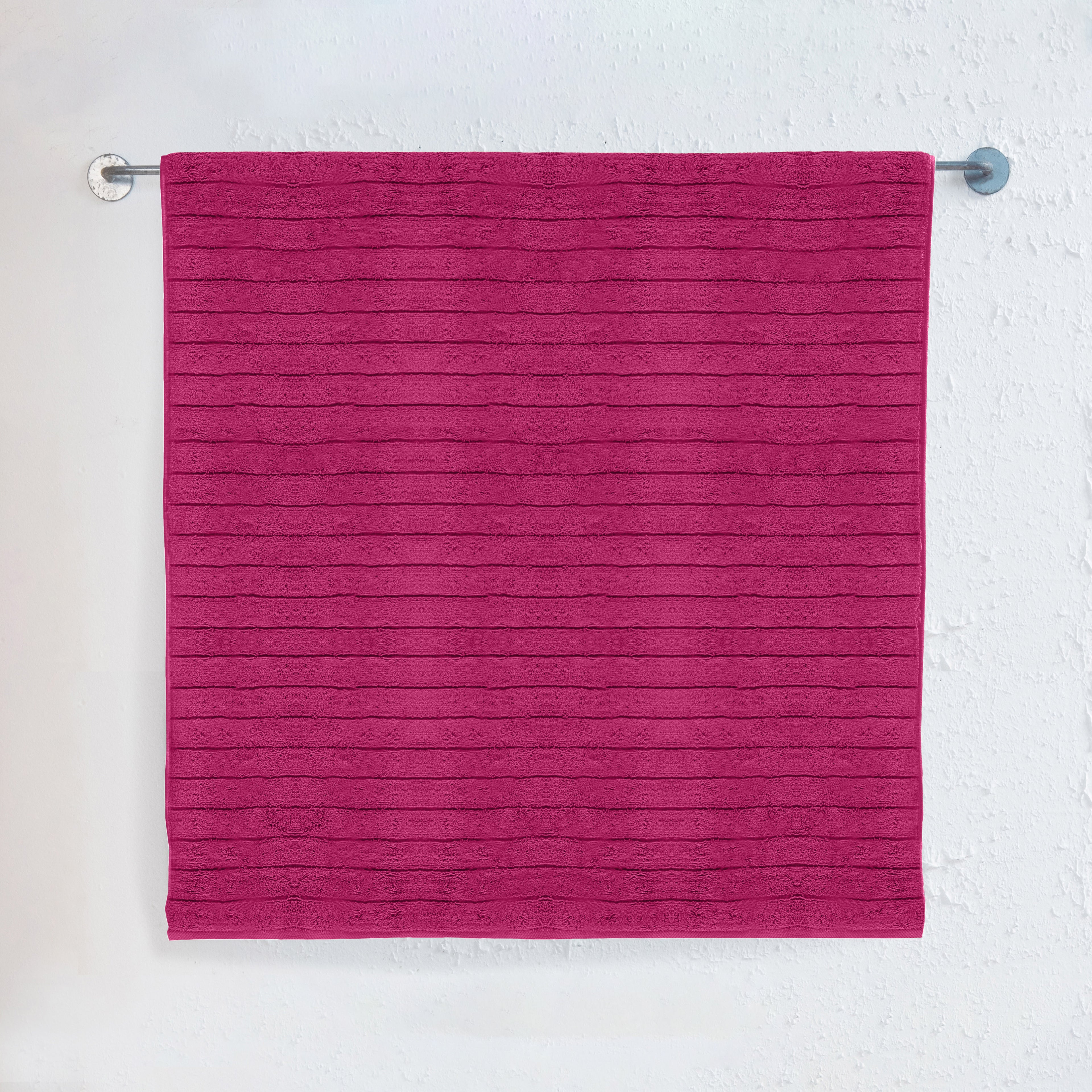 1-Piece Premium Turkish Cotton Corduroy Stripe Jumbo Towel, 35x 70 inch