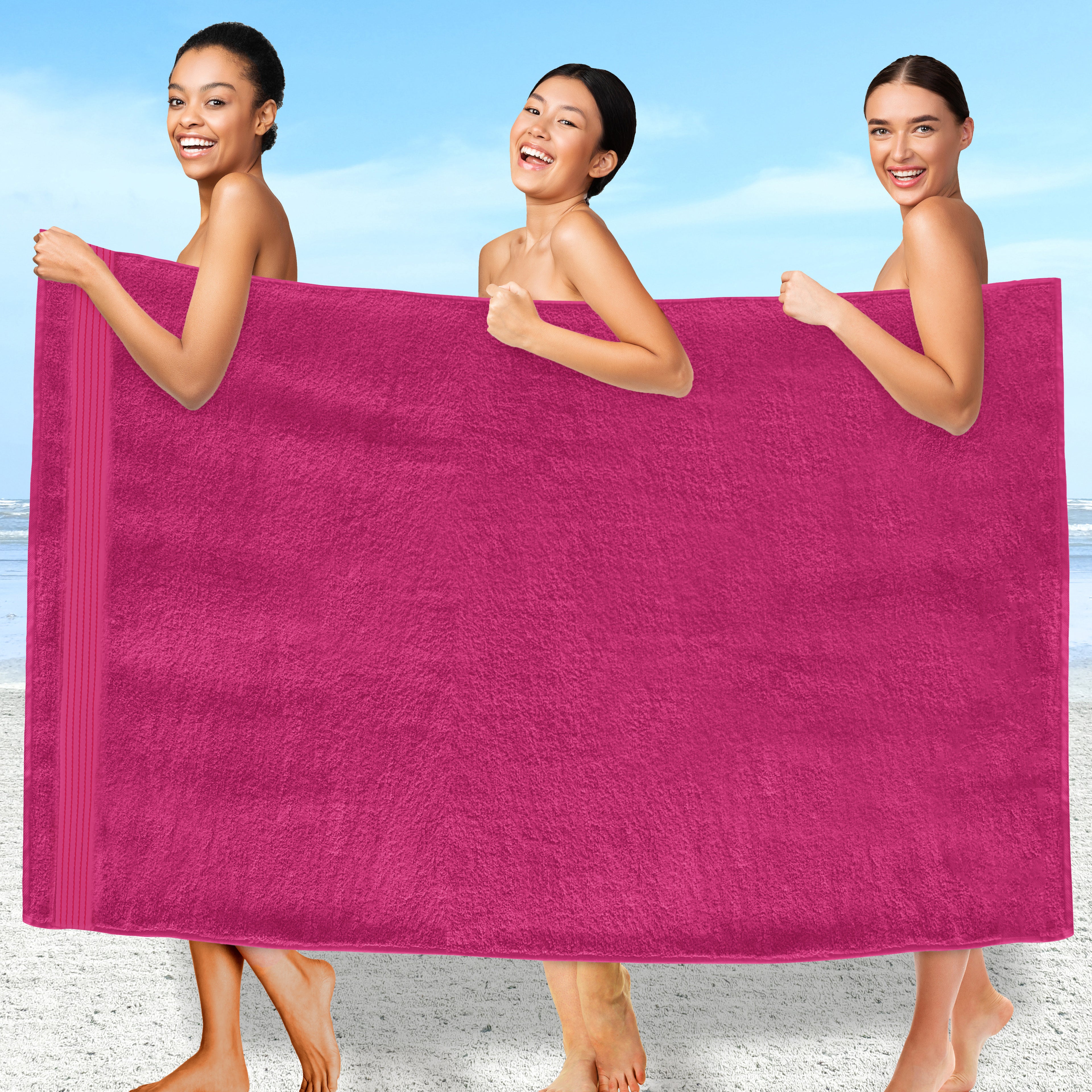 1-Piece Premium Turkish Cotton Oversized Bath Sheet Towel 40 x 80 Inch