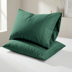 Set of 2 Pillowcases- 3 Line Embroidery