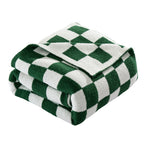 50" x 70"  Ultra Soft Checkered Knitted Throw Blanket