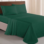 Essential 4-Piece 3-Line Embroidery Sheet Set, Soft as a Hotel Premium Quality,  Moody Shades