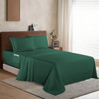 Extra deep 18-24 Inch Pocket 3 Line Embroidery, 4-Piece Sheet Set, Moody Shades