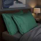 Set of 2 Pillowcases- 3 Line Embroidery