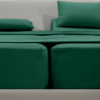 Essential 4-Piece 3-Line Embroidery Sheet Set, Soft as a Hotel Premium Quality,  Moody Shades