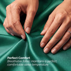 Fine 4-Piece Silky Satin Sheet Set, Moody Shades
