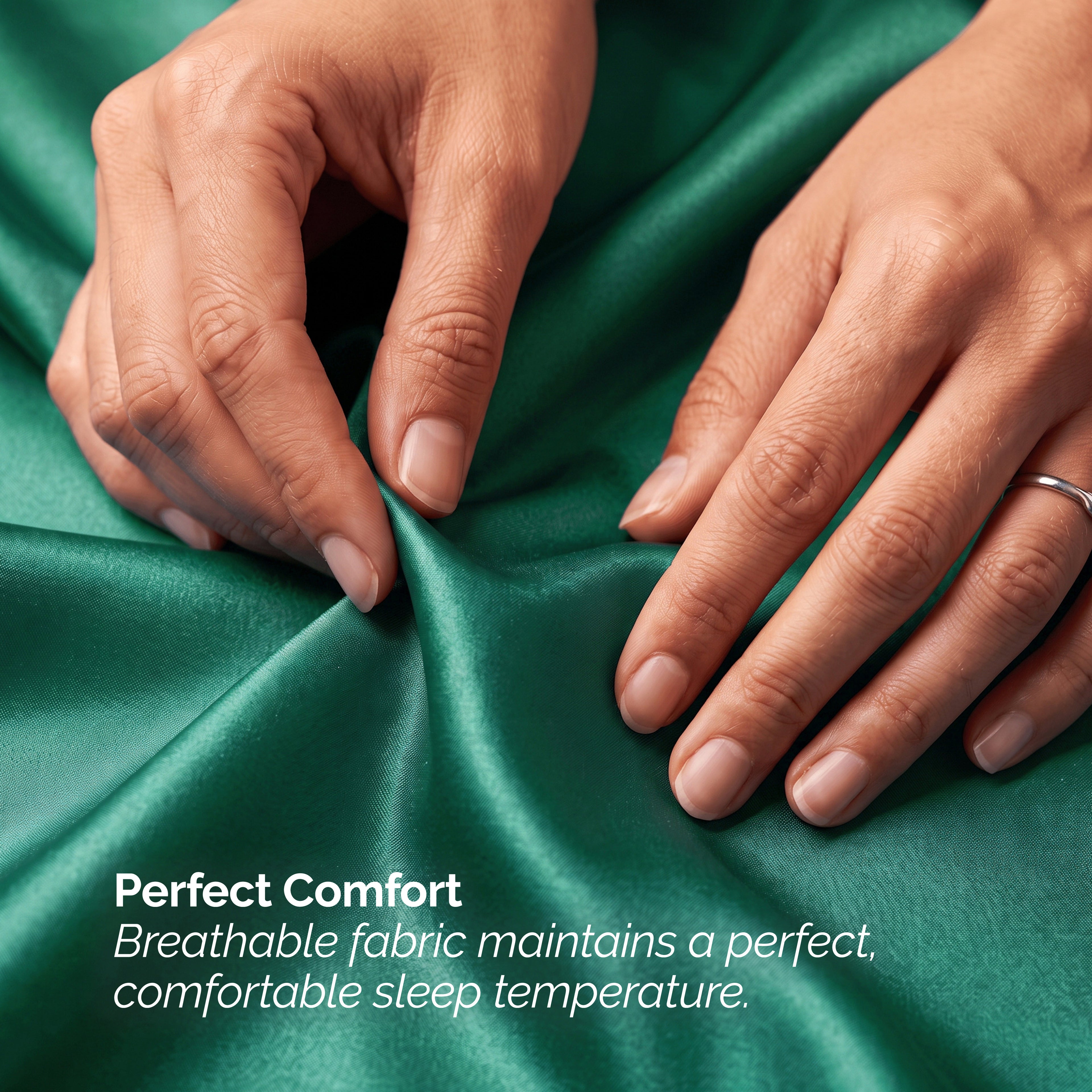 Fine 4-Piece Silky Satin Sheet Set, Moody Shades