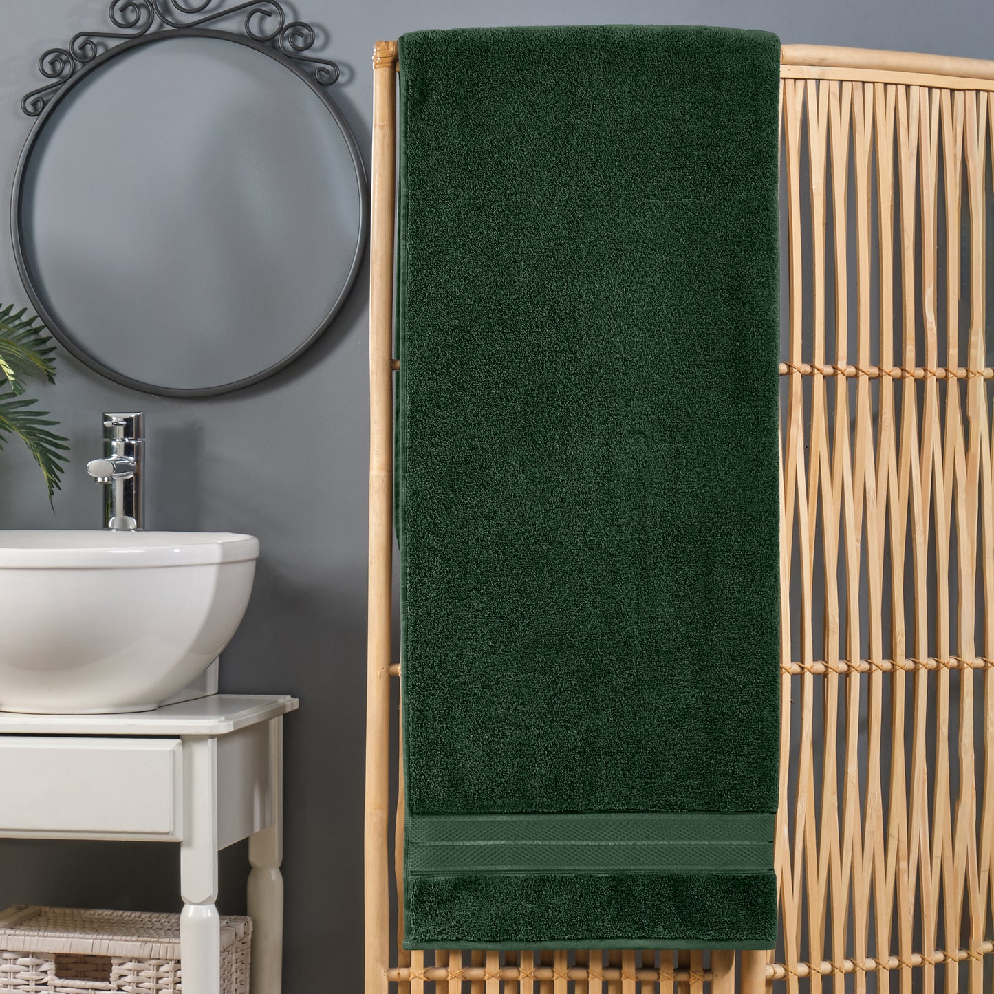 Elegant Comfort 1-Piece Premium Turkish Cotton Three Line Popcorn Oversized Bath Sheet Towel 40 x 80 Inch