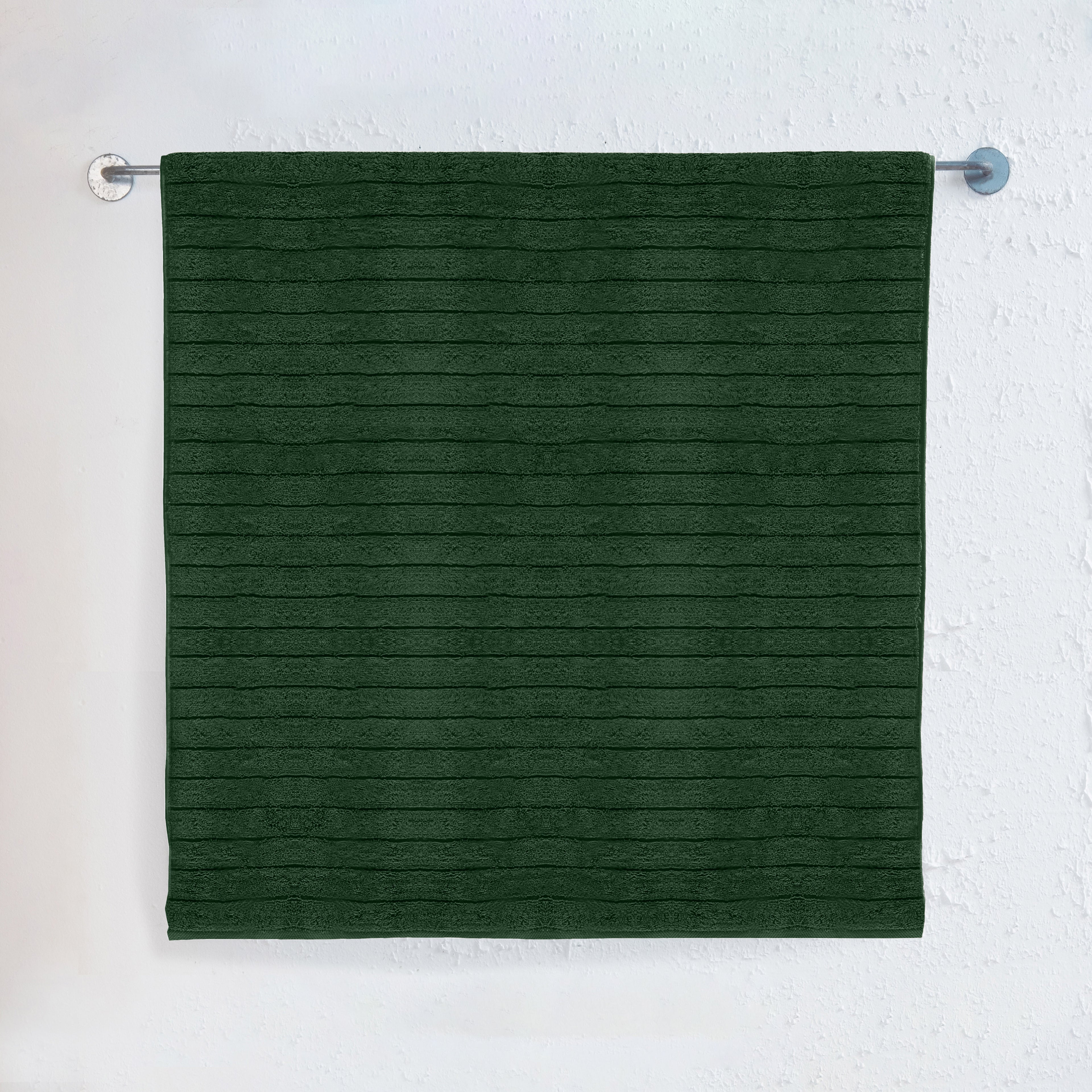 1-Piece Premium Turkish Cotton Corduroy Stripe Jumbo Towel, 35x 70 inch
