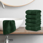 6-Pack Premium Turkish Cotton Three Line Popcorn Washcloths Set ( 13" x 13")