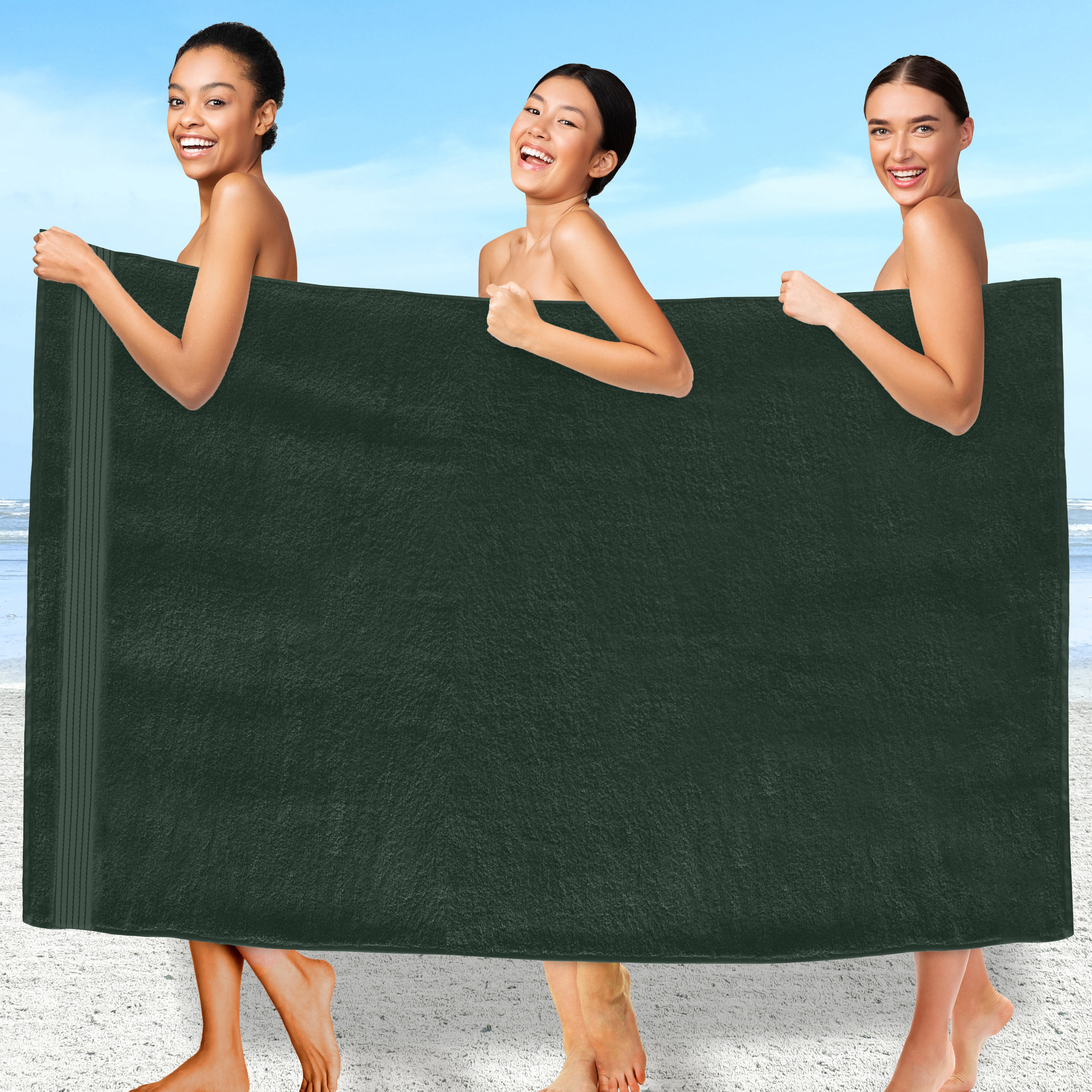 1-Piece Premium Turkish Cotton Oversized Bath Sheet Towel 40 x 80 Inch