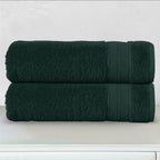 2-Pack Turkish Cotton Three Line Popcorn Bath Towel Set, 27 x 54 inch