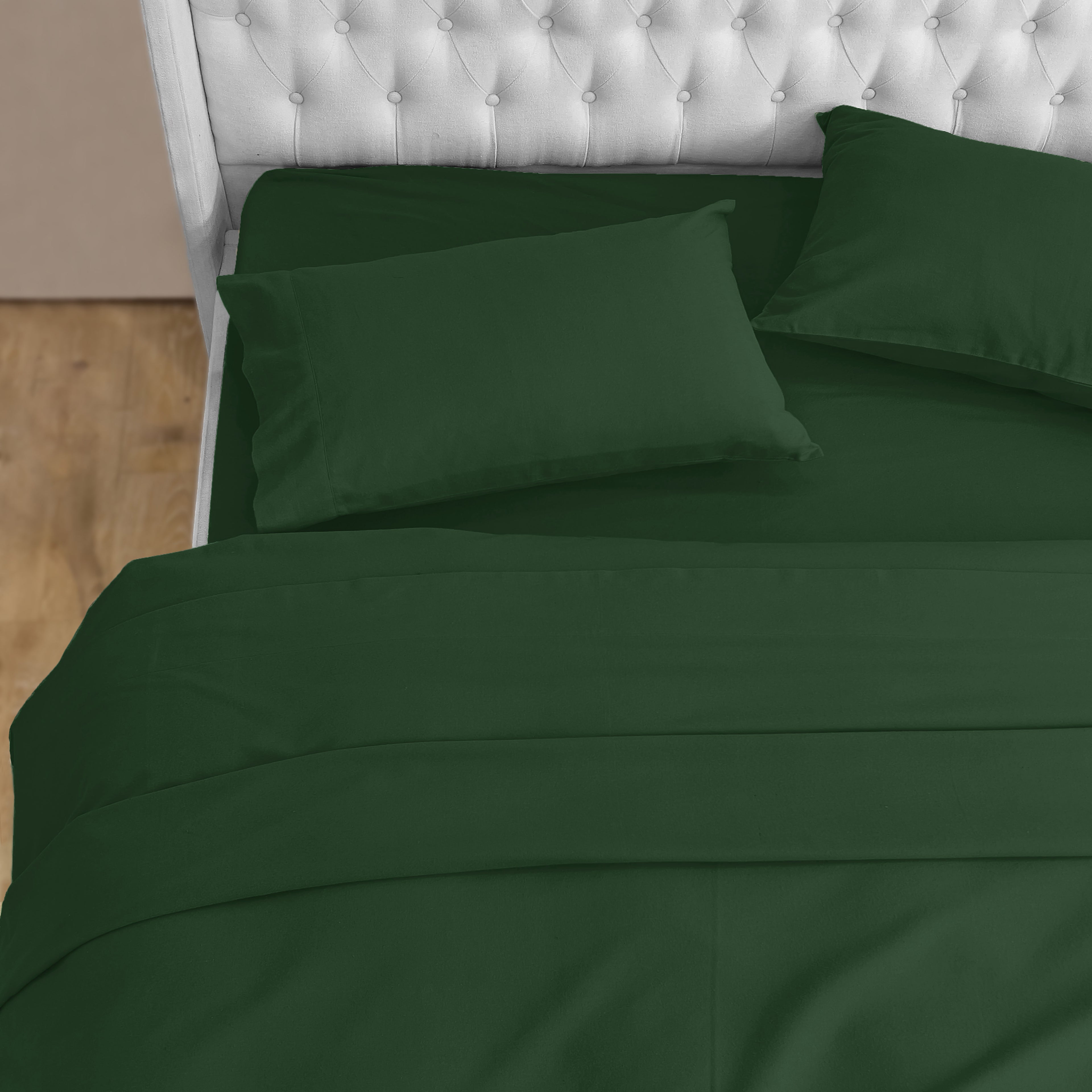 4-Piece Cotton Flannel Sheet Set - 100% Turkish Cotton
