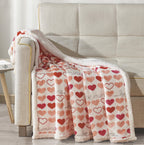 50" x 60" Printed Sherpa Back Throw