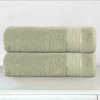2-Pack Turkish Cotton Three Line Popcorn Bath Towel Set, 27 x 54 inch