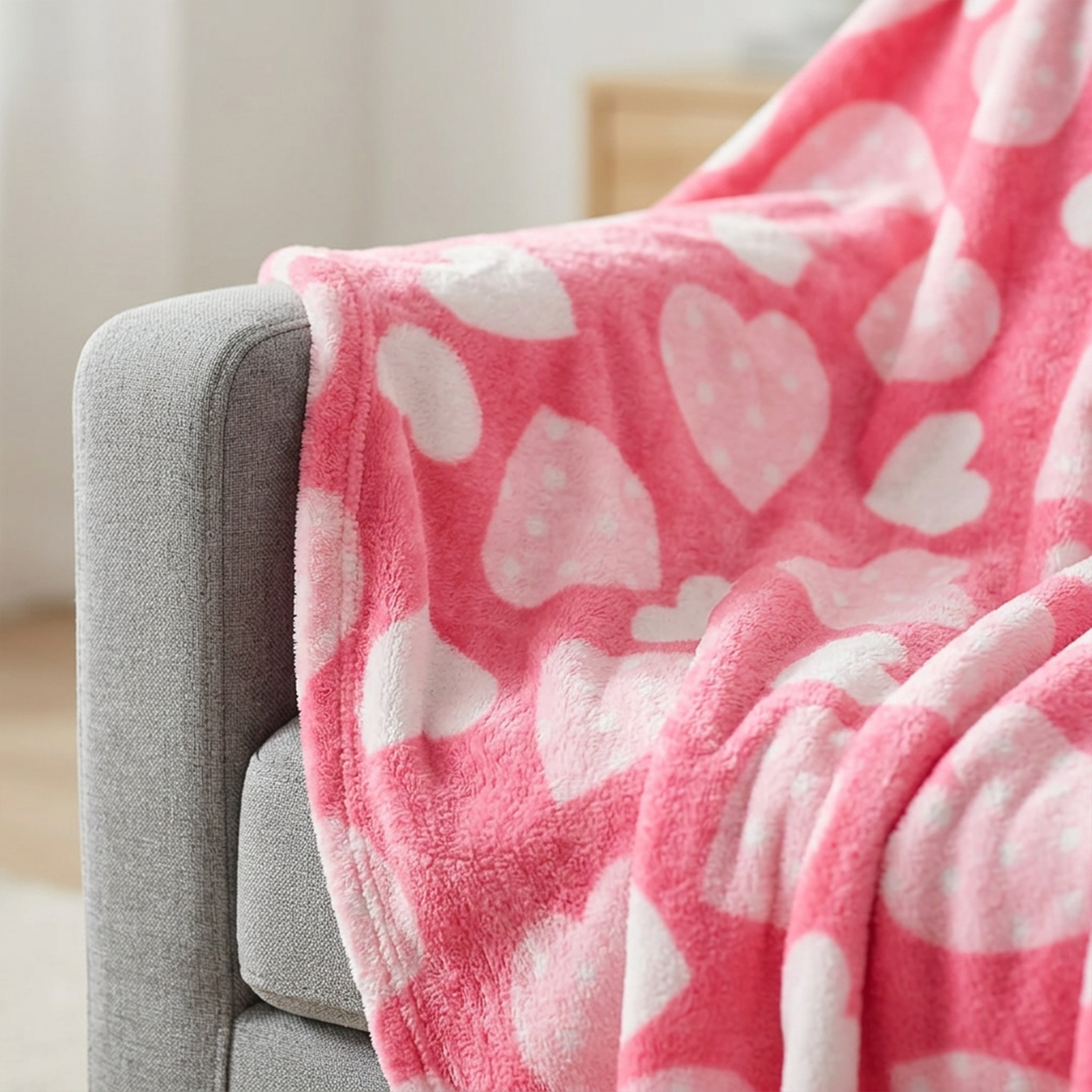 Valentine's Day 50" x 60" Throw - Love Theme Flannel Fleece Throw Blanket