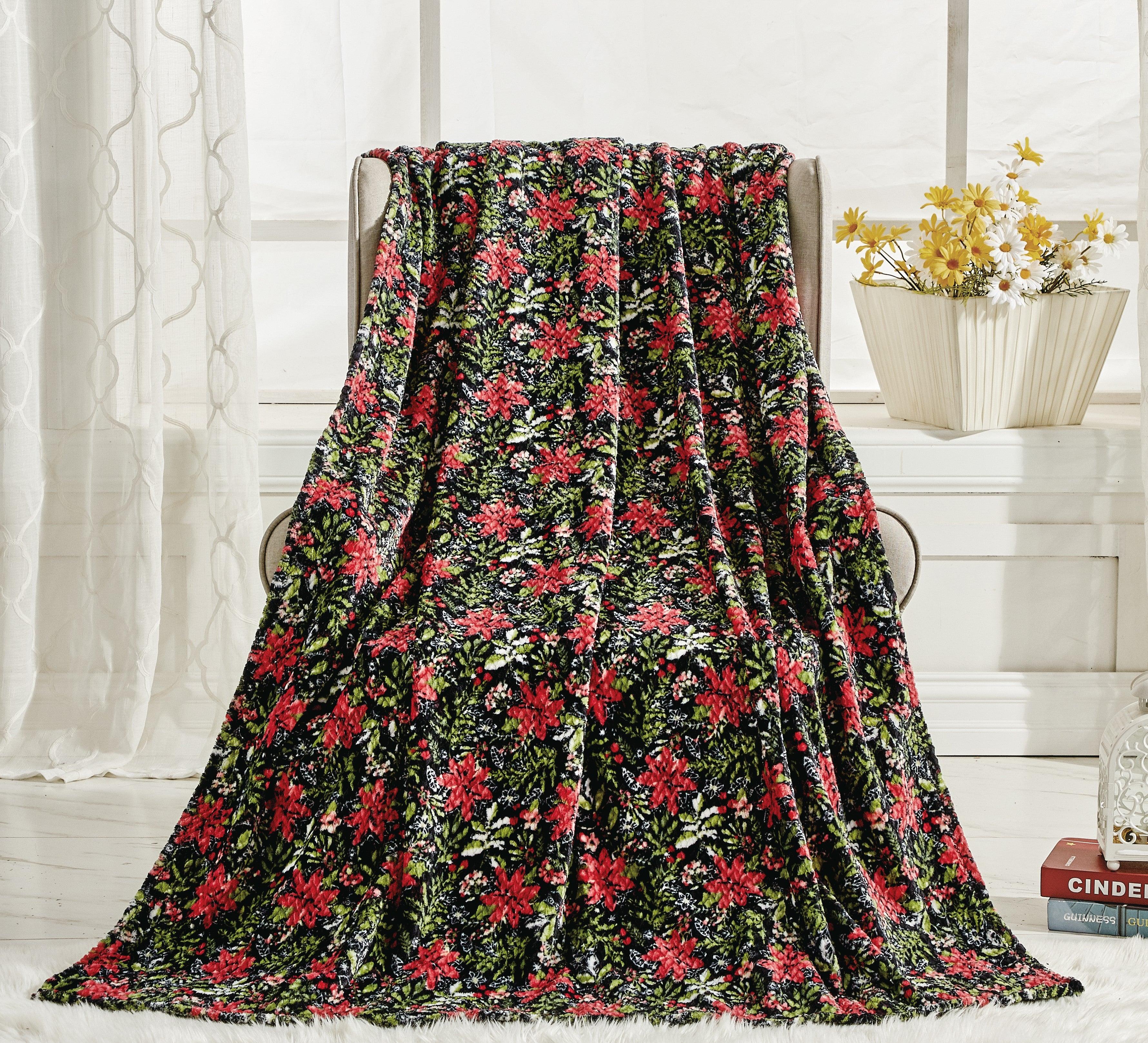 50" x 60" Holiday Velvet Plush Blanket Throw - 50 x 60 inches