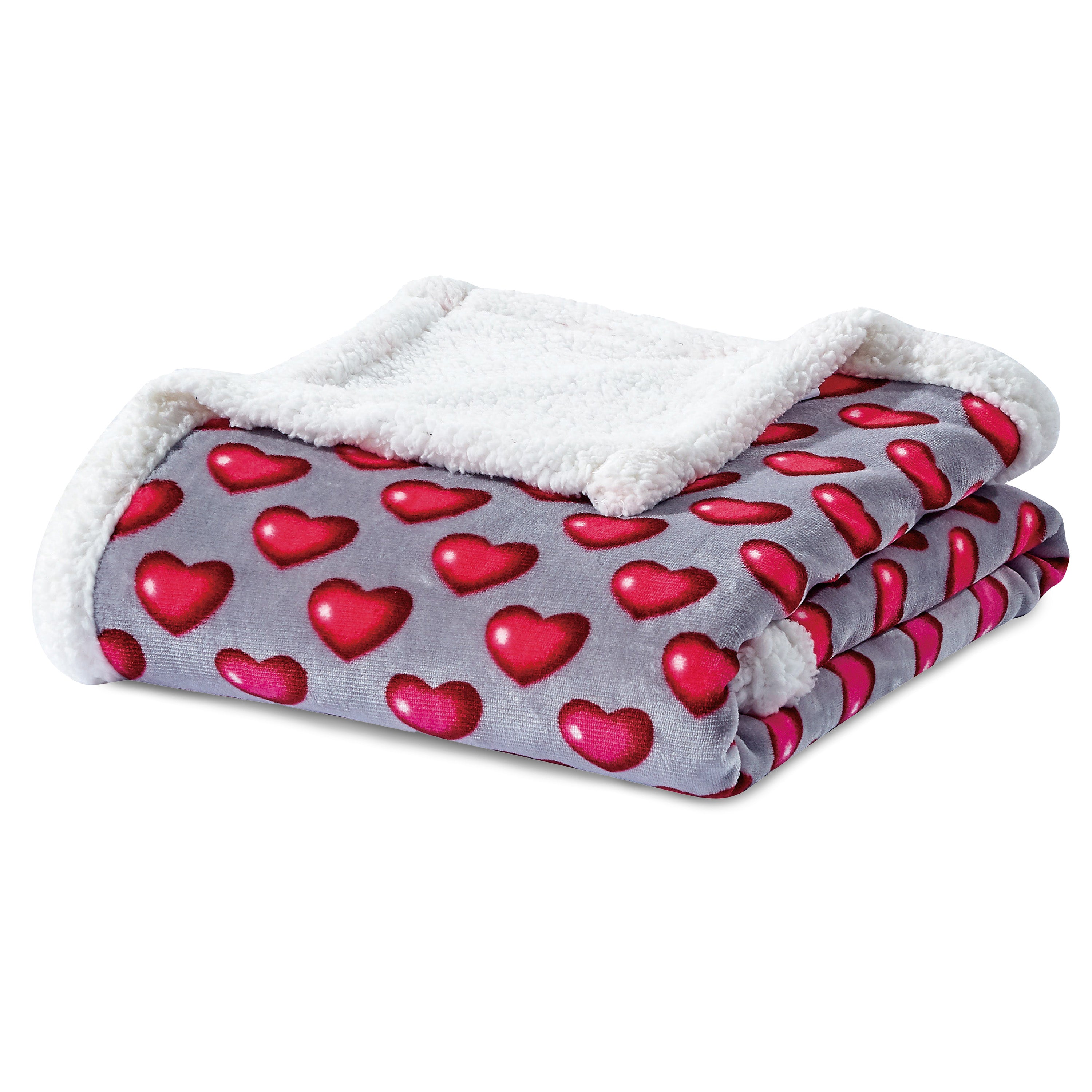 50" x 60" Printed Sherpa Back Throw