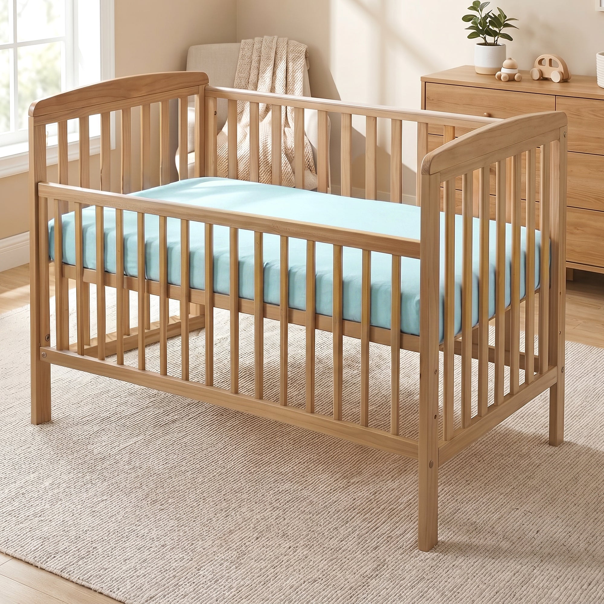 Cotton Crib Fitted Sheet