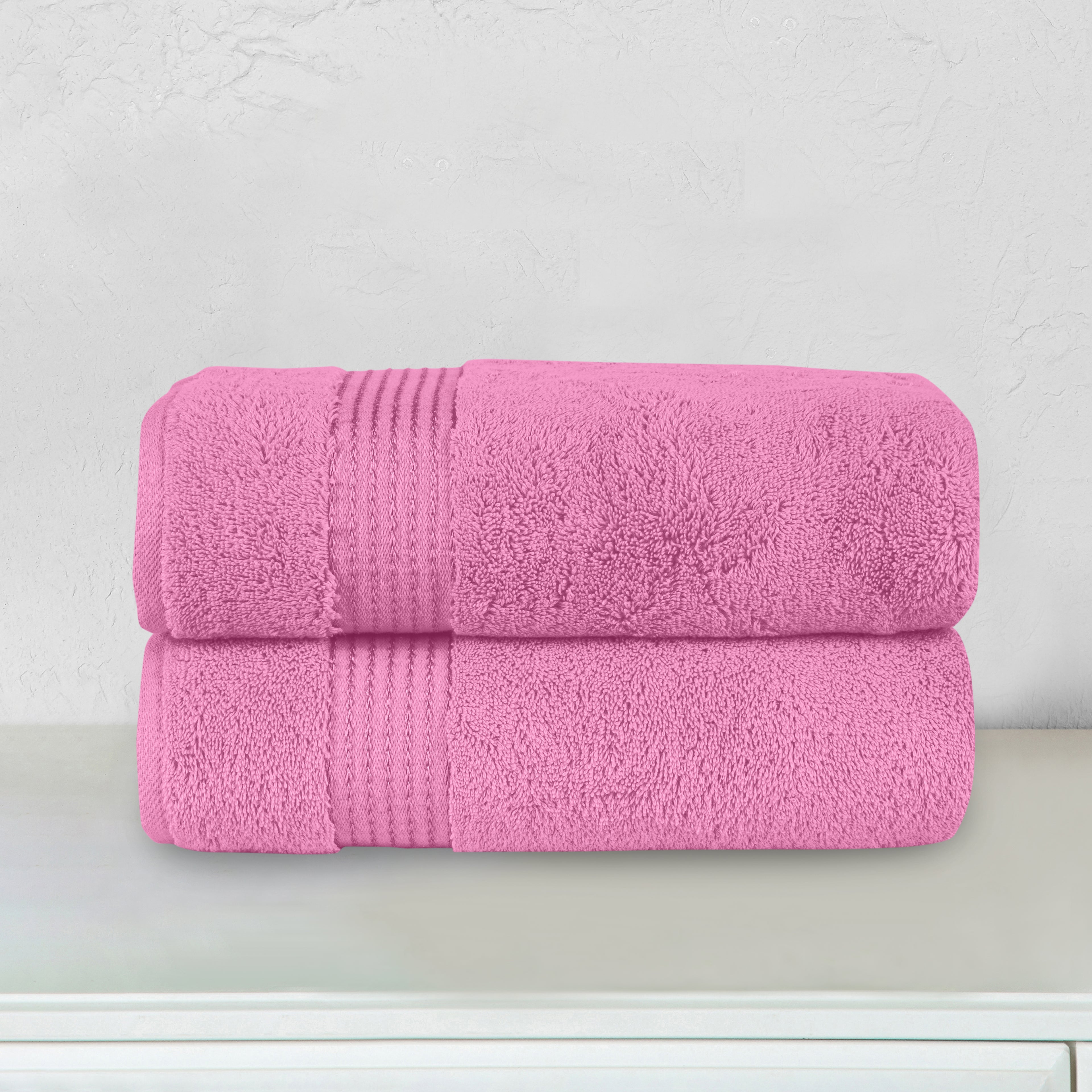 2-Pack Premium Turkish Cotton Bath Towel Set, 27 x 54 inch