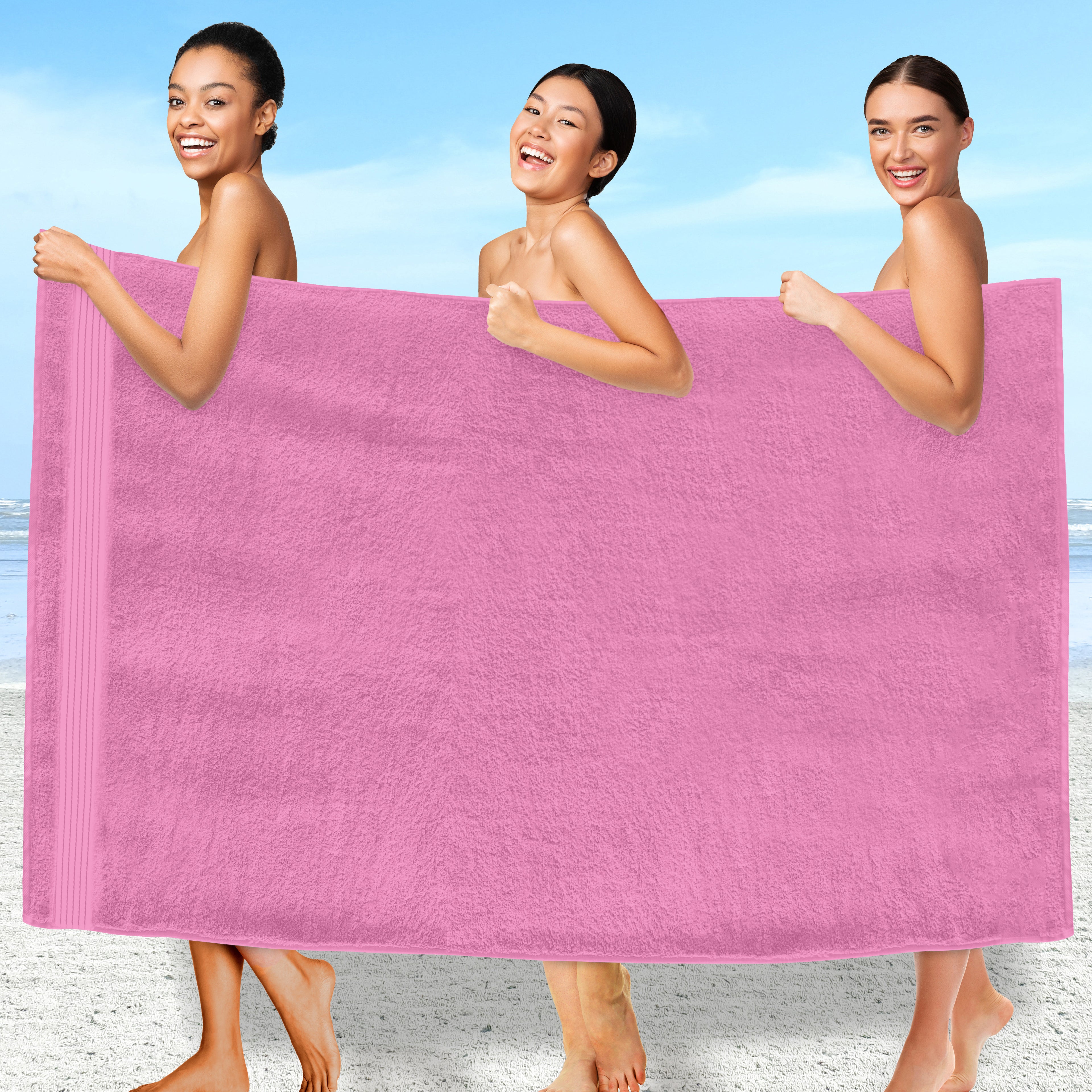 1-Piece Premium Turkish Cotton Oversized Bath Sheet Towel 40 x 80 Inch
