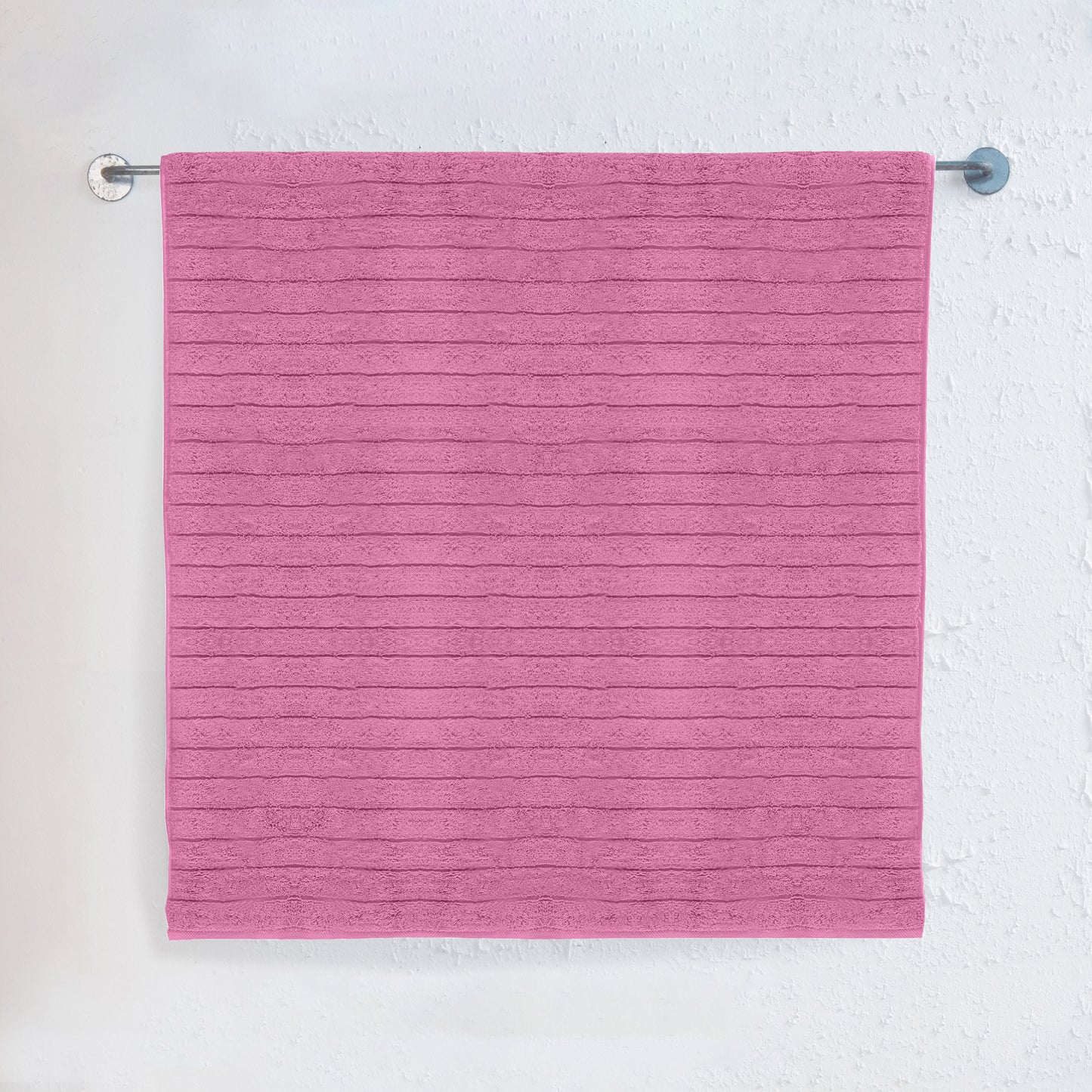 Elegant Comfort 1-Piece Premium Turkish Cotton Corduroy Stripe Jumbo Towel, 35x 70 inch