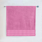 1-Piece Premium Turkish Cotton 4 Lines Stripe Jumbo Towel, 35x 70 inch