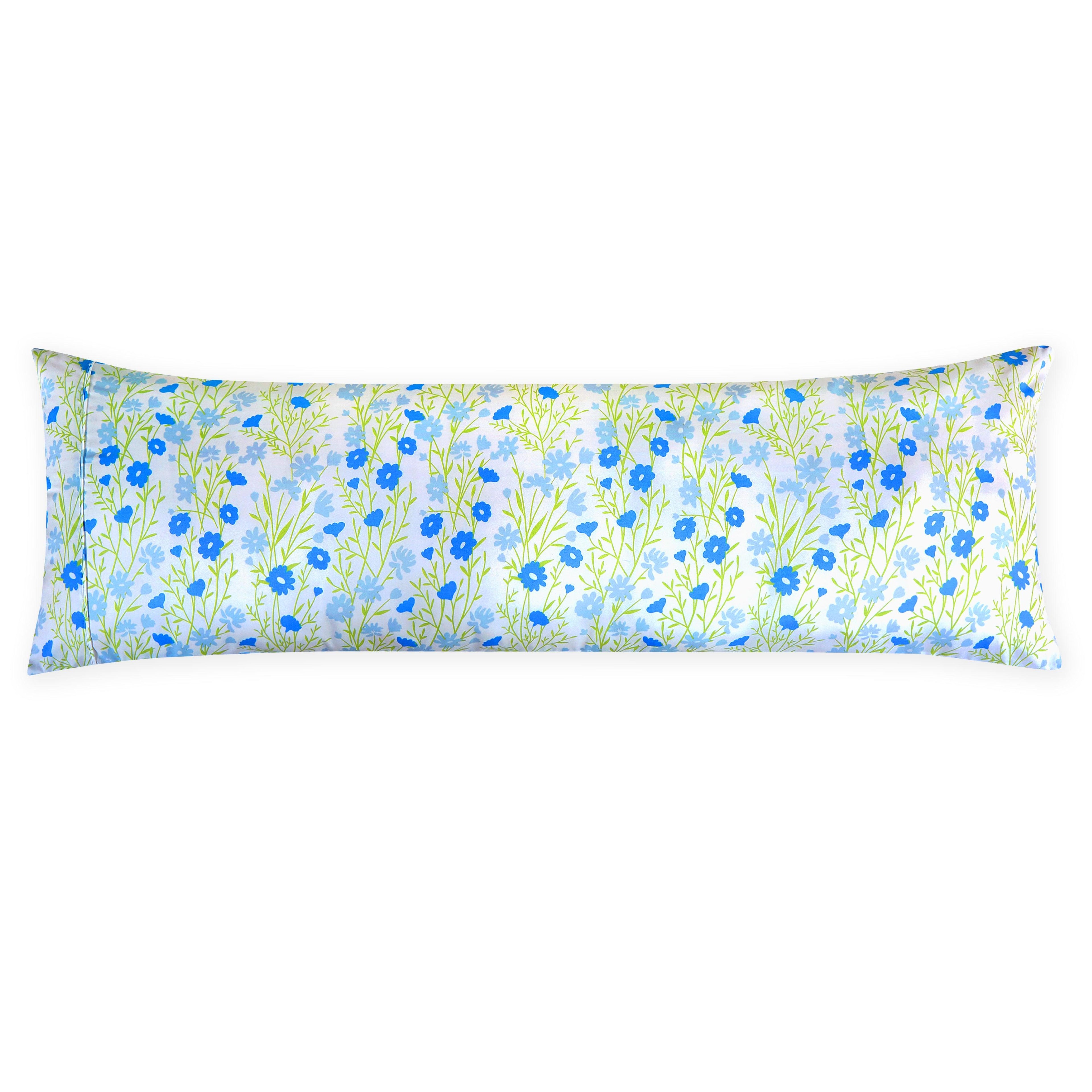 Set of 2 Floral and Stripe Pattern Pillowcases