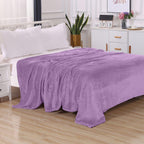 Velvet Plush Fleece Blanket Solid Color Design - Velour Blanket