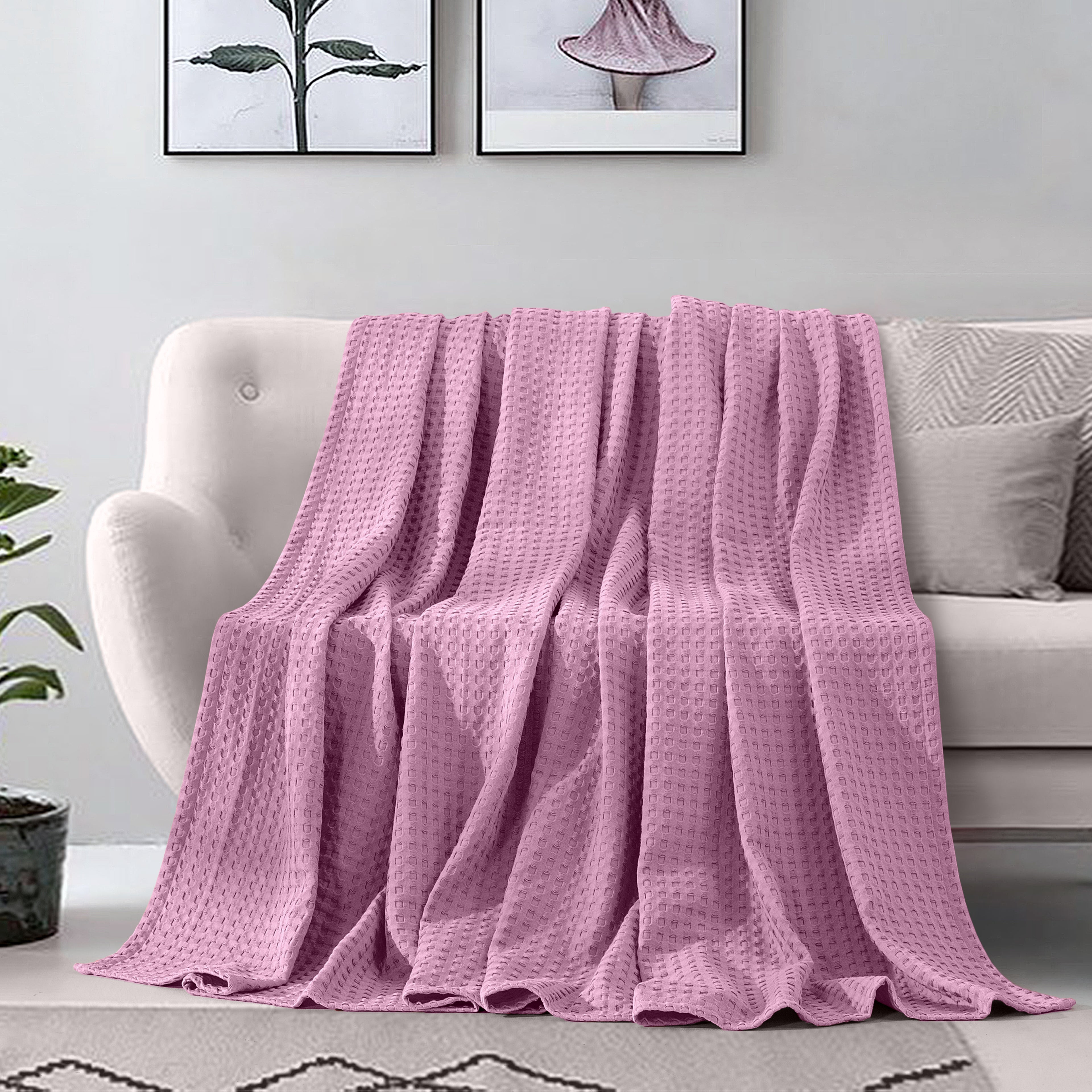 Cotton Waffle Blanket