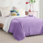 Reversible Sherpa Throw Blanket - Sherpa Back Throw Blanket