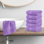 6-Pack Premium Turkish Cotton Three Line Popcorn Washcloths Set ( 13" x 13")