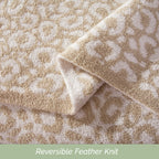 50" x 70"  Ultra Soft Checkered Knitted Throw Blanket