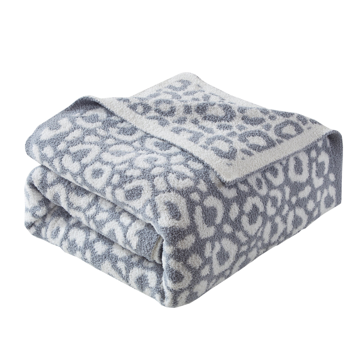 50" x 70"  Ultra Soft Checkered Knitted Throw Blanket