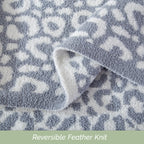 50" x 70"  Ultra Soft Checkered Knitted Throw Blanket