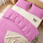 Essential 3-Piece Solid Duvet Cover Set