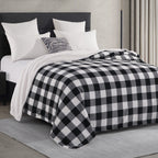 Buffalo Plaid Flannel Fleece Sherpa Throw Blanket