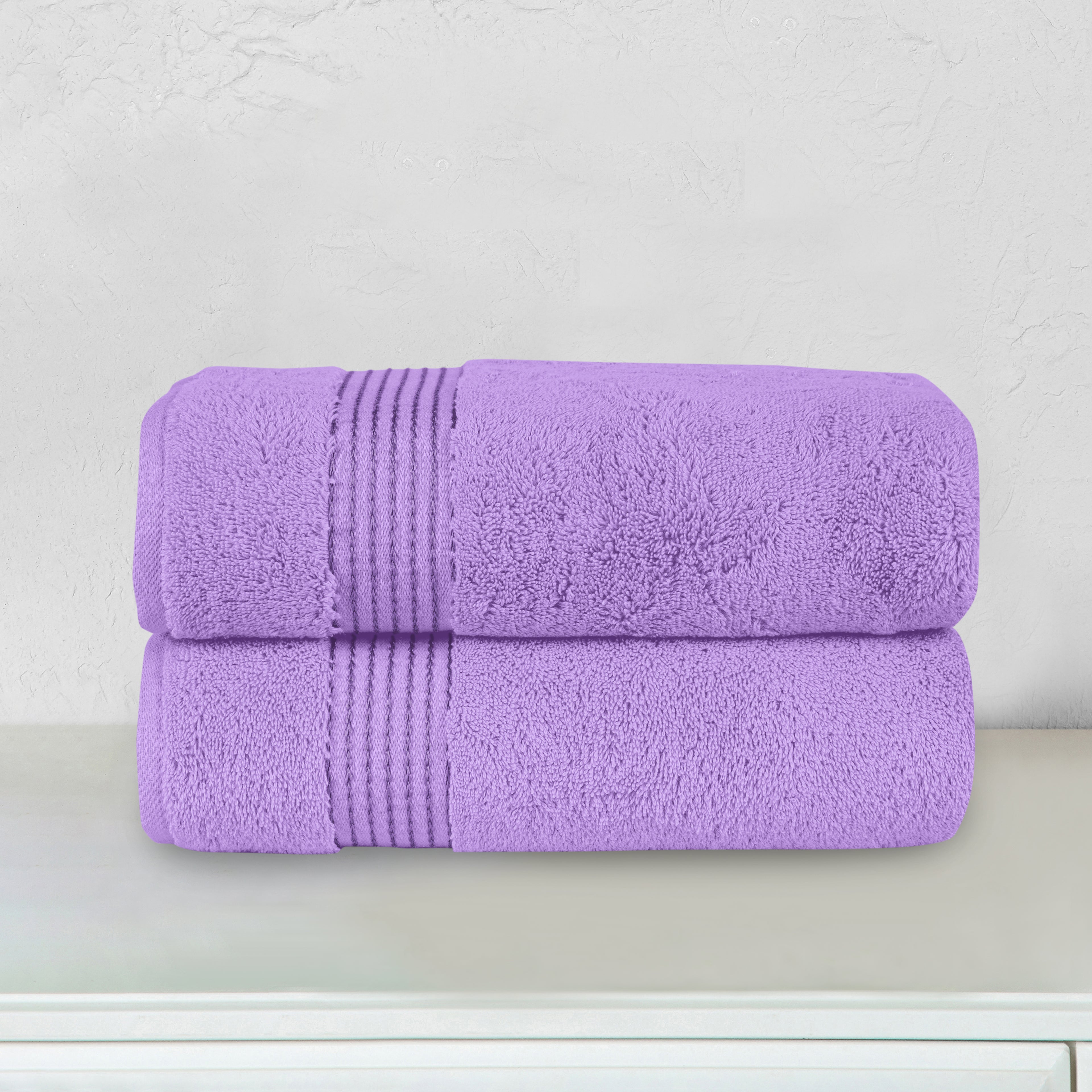 2-Pack Premium Turkish Cotton Bath Towel Set, 27 x 54 inch