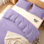 Essential 3-Piece Solid Duvet Cover Set