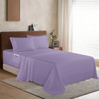 Extra deep 18-24 Inch Pocket 3 Line Embroidery, 4-Piece Sheet Set, Bright Shades
