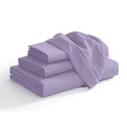 Extra deep 18-24 Inch Pocket 3 Line Embroidery, 4-Piece Sheet Set, Bright Shades