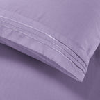 Essential Solid 3 Line Embroidery - Soft as a Hotel Premium Quality, 4-Piece Sheet Set, Bright Shades