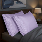 Set of 2 Pillowcases- 3 Line Embroidery