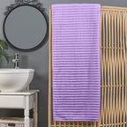 1-Piece Premium Turkish Cotton Corduroy Stripe Oversized Bath Sheet Towel 40 x 80 Inch