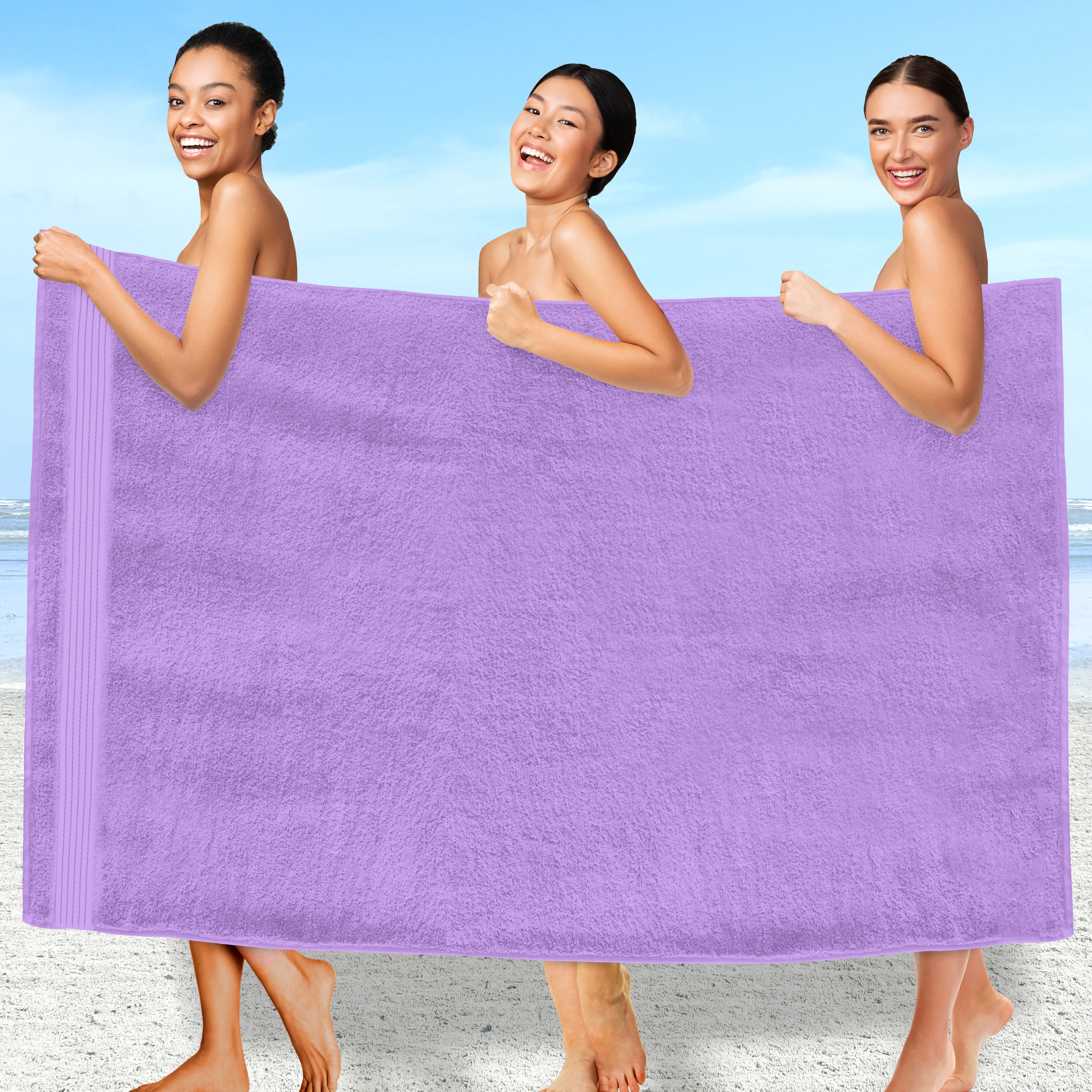 1-Piece Premium Turkish Cotton Oversized Bath Sheet Towel 40 x 80 Inch