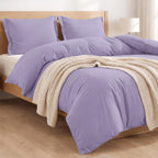 Essential 3-Piece Solid Duvet Cover Set