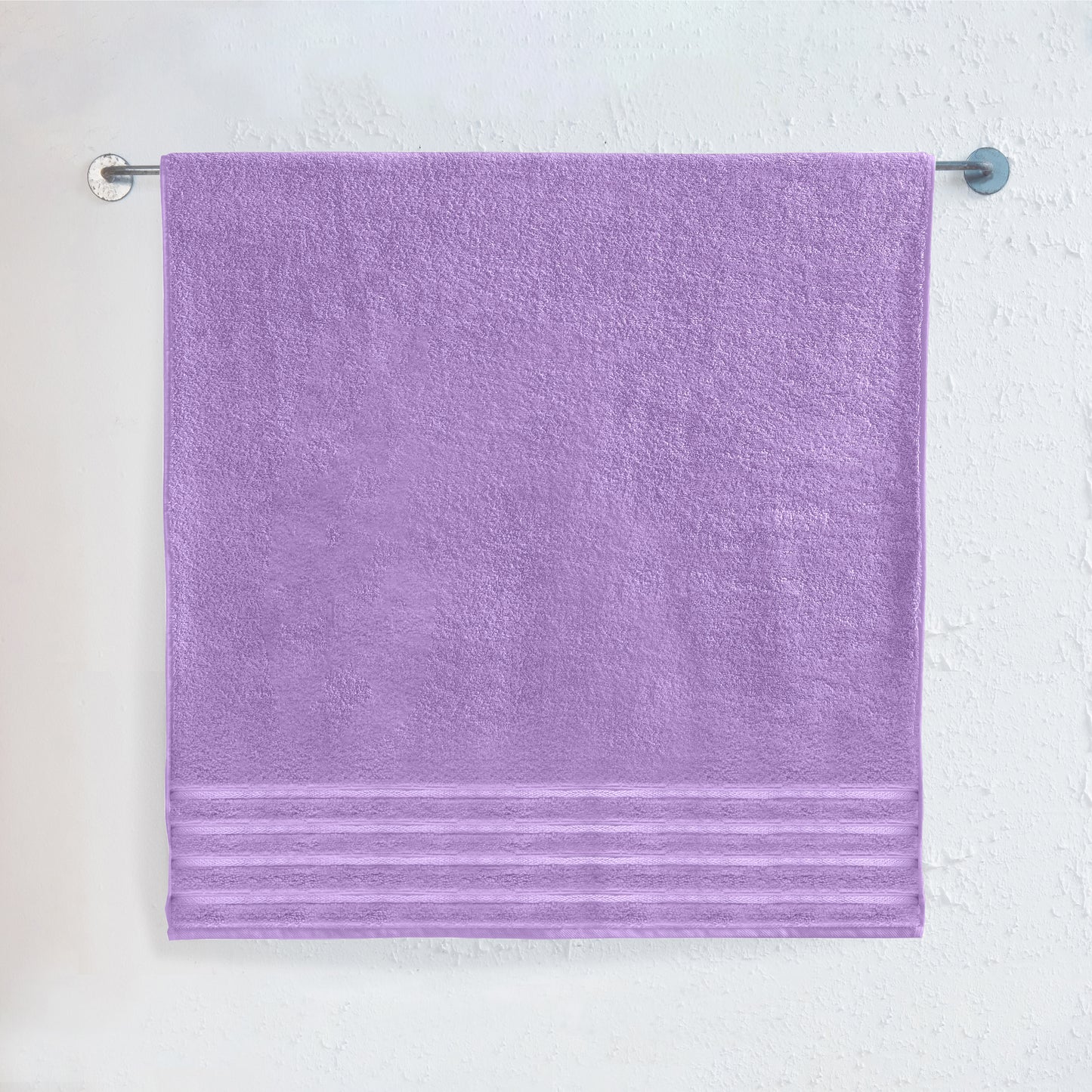 Elegant Comfort 1-Piece Premium Turkish Cotton 4 Lines Stripe Jumbo Towel, 35x 70 inch