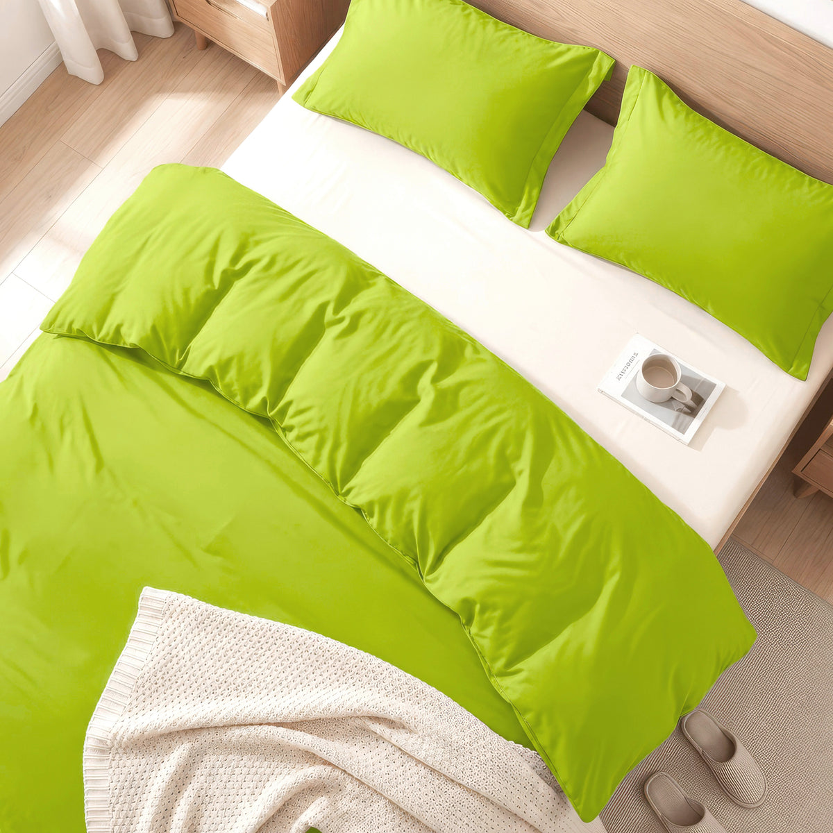 Essential 3-Piece Solid Duvet Cover Set