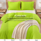 Essential 3-Piece Solid Duvet Cover Set