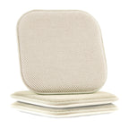 2-Pack Textured Chair Cushion Covers - Skid-Proof Rubber Backing